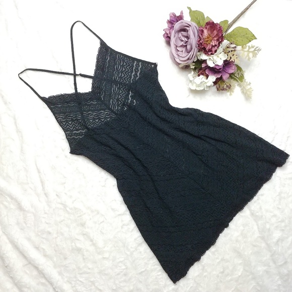 Victoria's Secret Other - Victoria's Secret Black Lace Slip Nightie